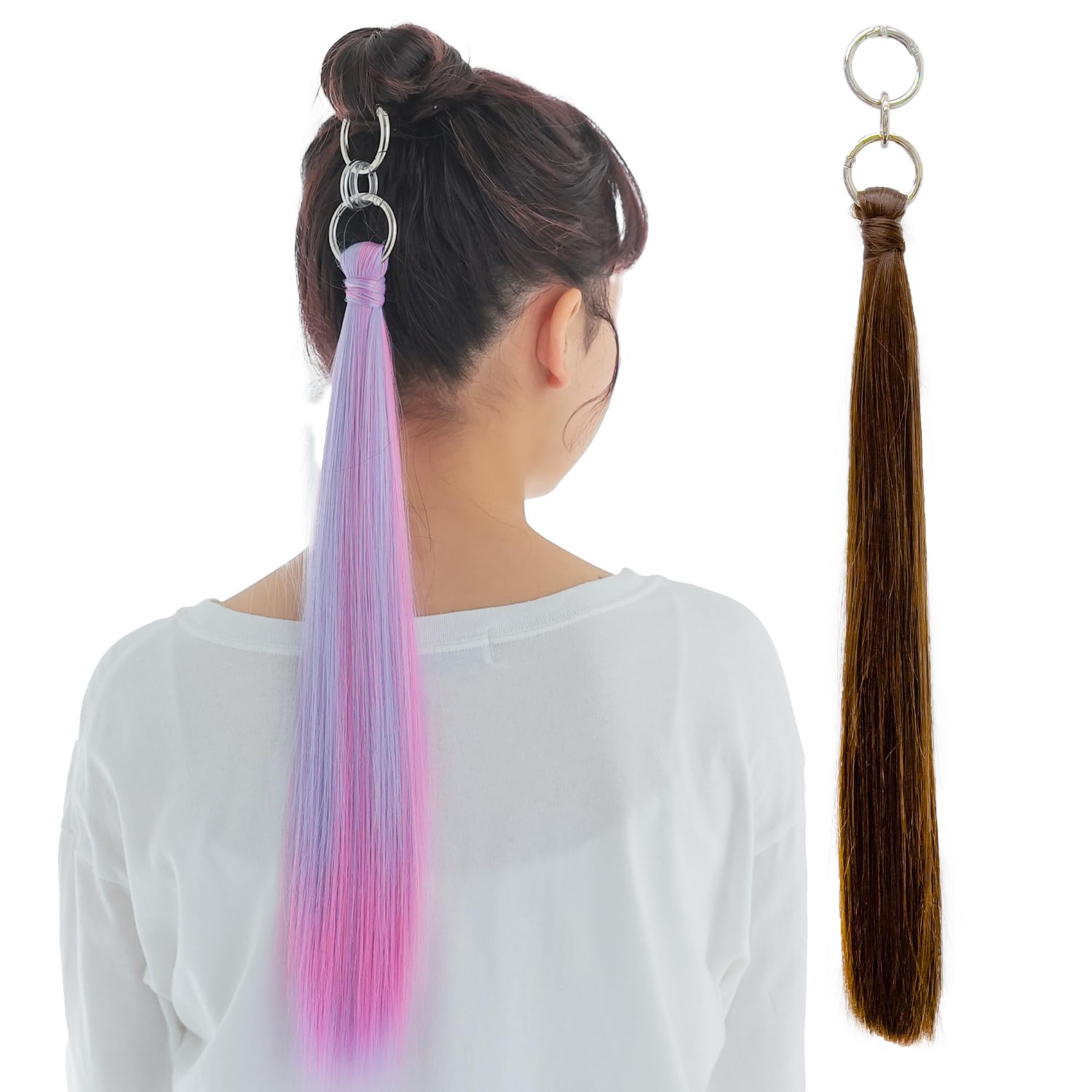 на Nippon TV Парик с кольцом для хвоста 2 типа Прямой парик Единорог [Представлен ZIP!] [АКВАДОЛЛ] А. УНК. wgt813-A-UNC